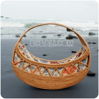 moon bags full handmade unique fashion rattan straw